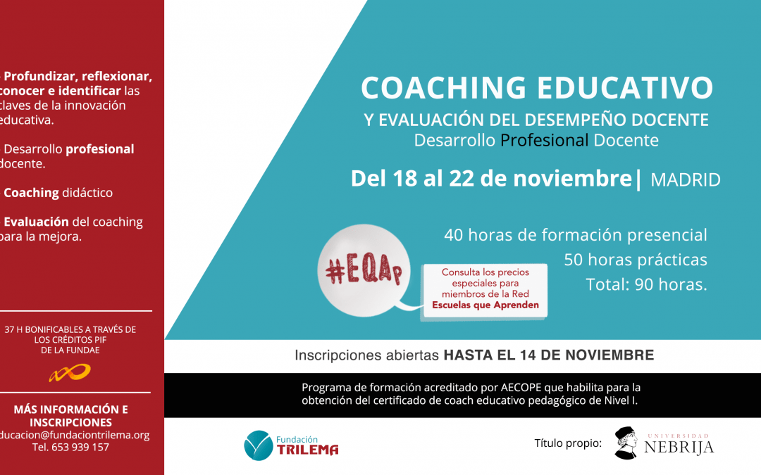 Nuevo curso de Coaching Pedagógico